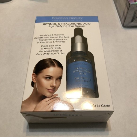 Swissco Skincare New Precision Beauty Retinol Hyaluronic Age Defying Eye Serum Oz 30 Ml